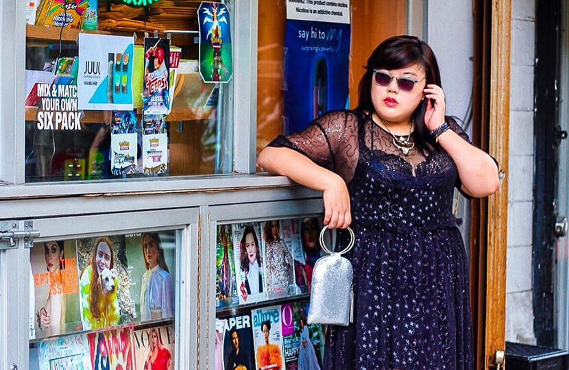 scarlett hao sheer dress over floral