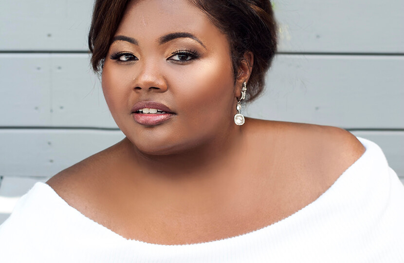 yasmine arrington white top