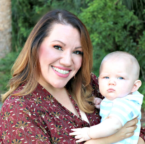 Blogger Angela Cruz and her baby, Cam