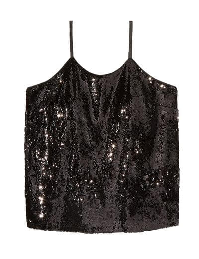 plus size sequined camisole