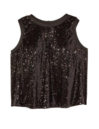 plus size sequined tank