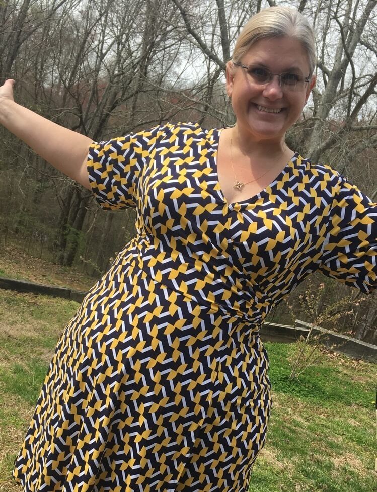 plus size wedding dress nikki in graphic print dress
