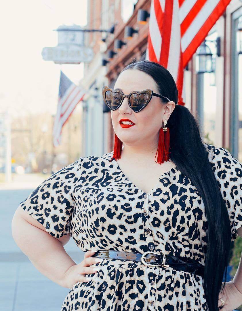 why is fashion important alysse in plus size leopard print shirt with belt