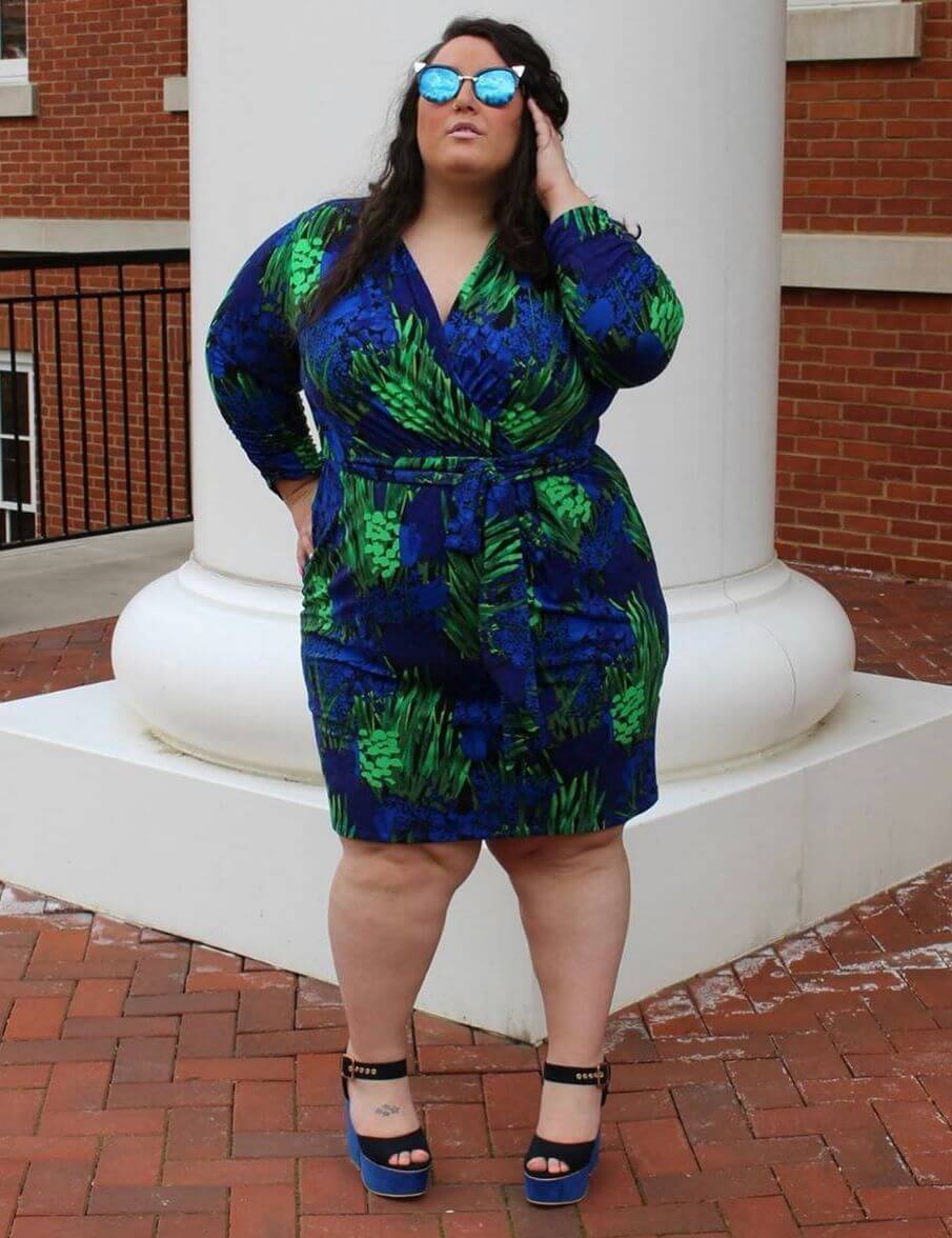 why is fashion important alysse plus size colorful wrap dress