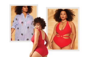 Women wearing the top plus-size swimwear on dia.com.