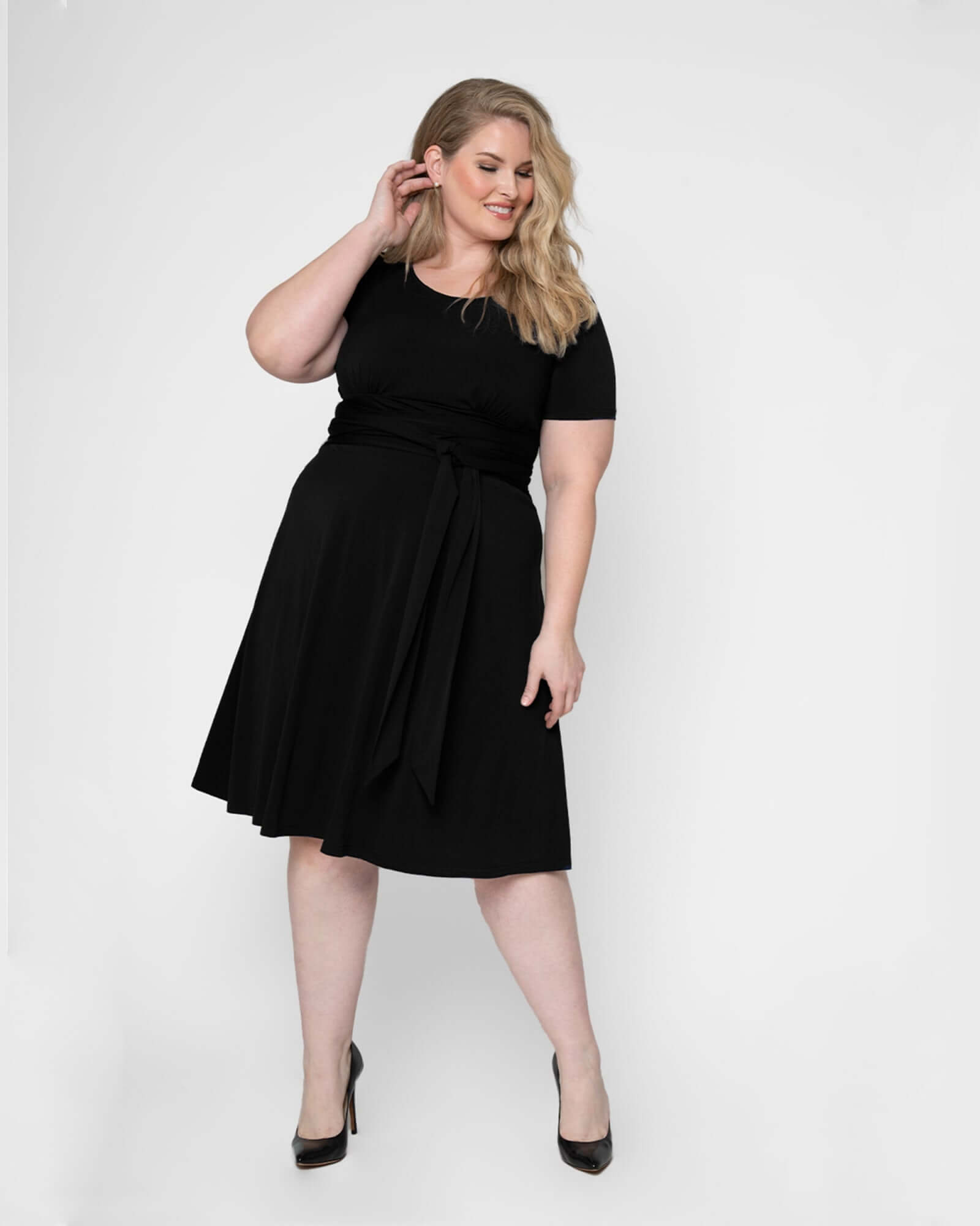 black plus dress Edwardian Style Gothic Black Long Dress main image 1
